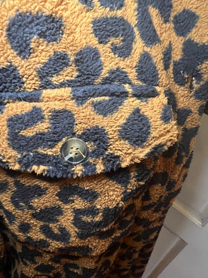 Amber Moon Revival: Leopard Fuzzy Shacket
