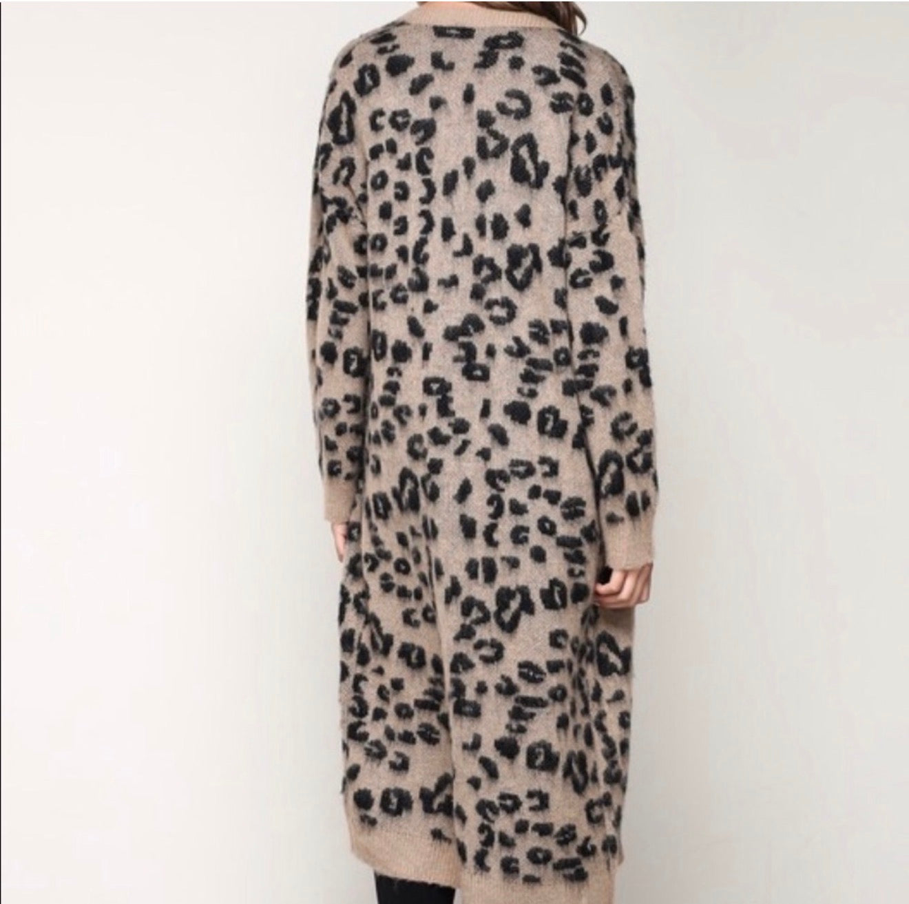 Amber Moon Revival: Long Leopard Cardigan Duster