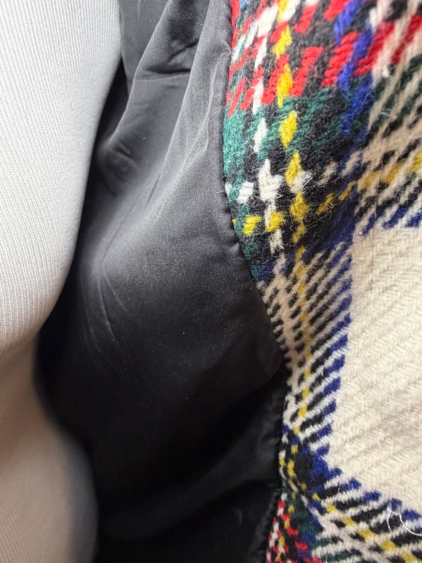 Amber Moon Revival: Oversized Red and White Shacket NWT