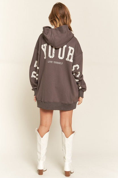 Amber Moon Revival: Be Yourself, Love Yourself Hooded Sweatshirt