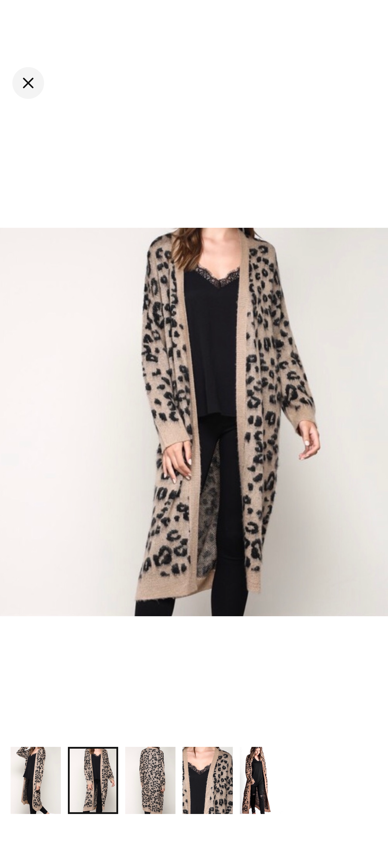 Amber Moon Revival: Long Leopard Cardigan Duster