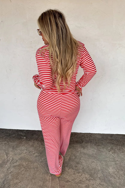 PREORDER: Haddie Stripe Lounge Set **Limited Qtys**