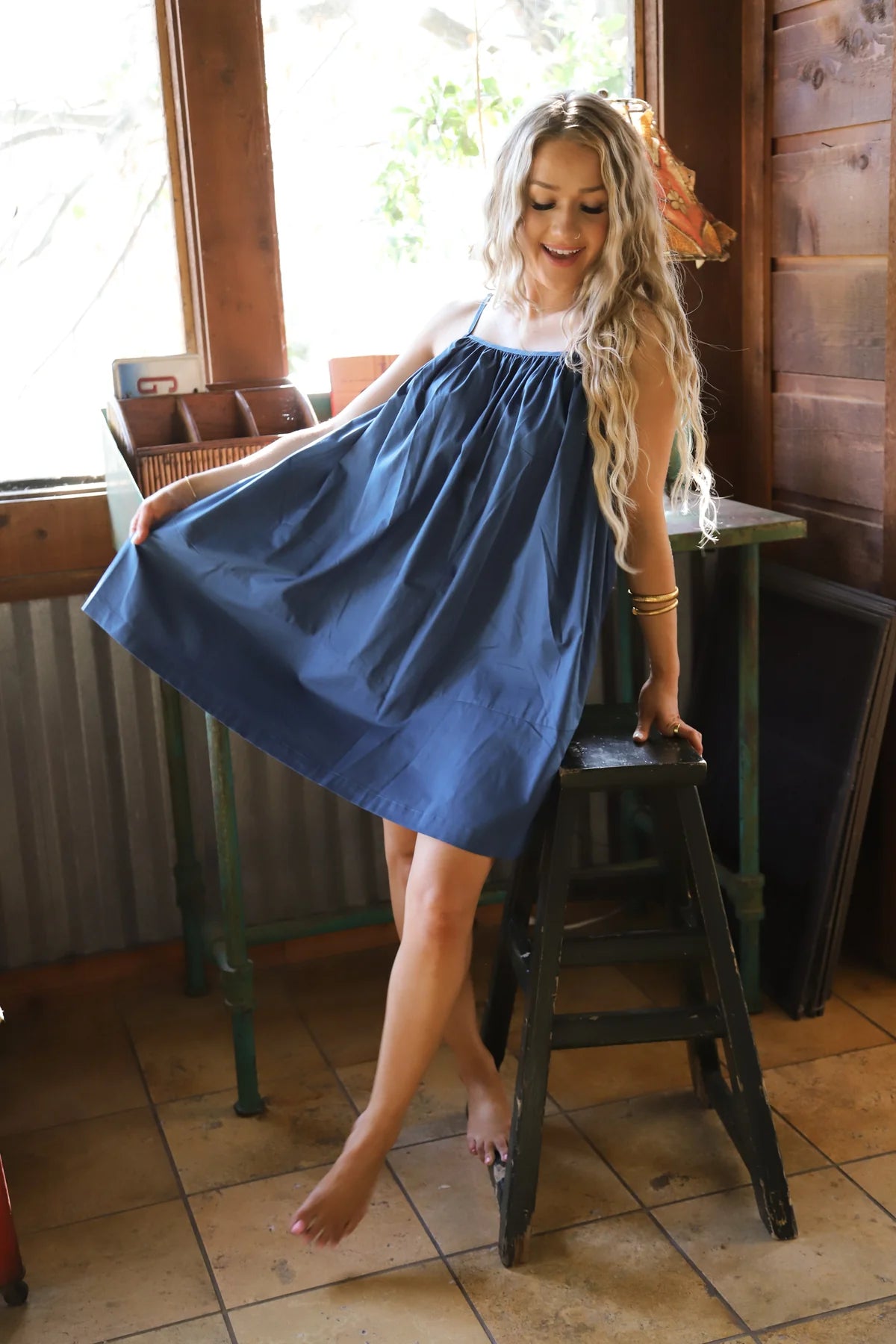 PREORDER: Dockside Darling Dress - 100% Cotton