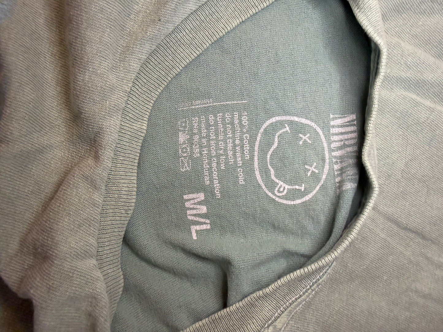 Amber Moon Revival: 100% Cotton Green Nirvana Tee