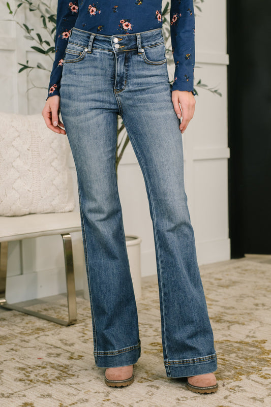Eva Tummy Control High Waist Flares
