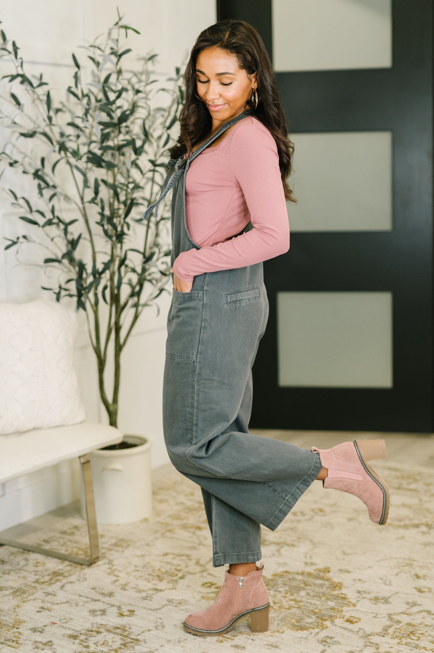 Opaline Jumpsuit in Ash Black