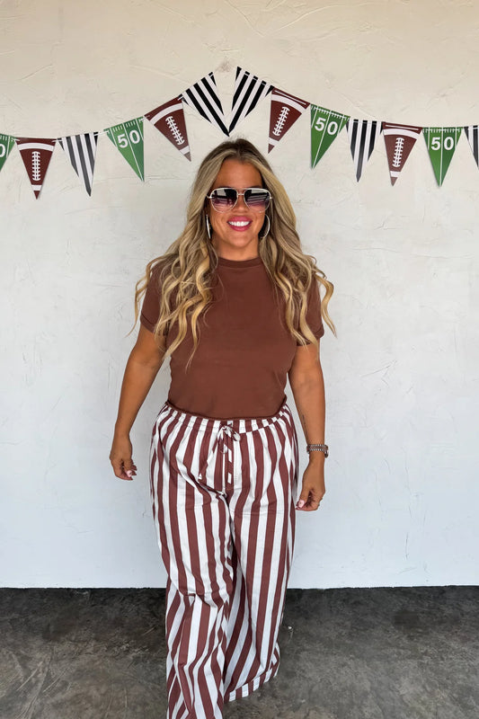 PREORDER: Tailgate Stripe Cotton Boxer Pants