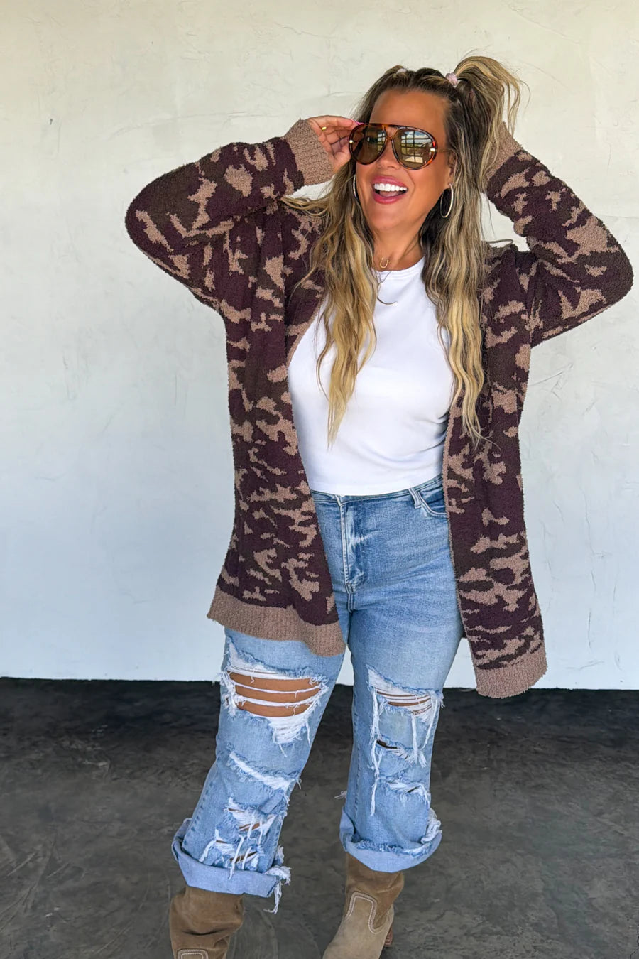 Preorder: Camo Cloud Cardigan