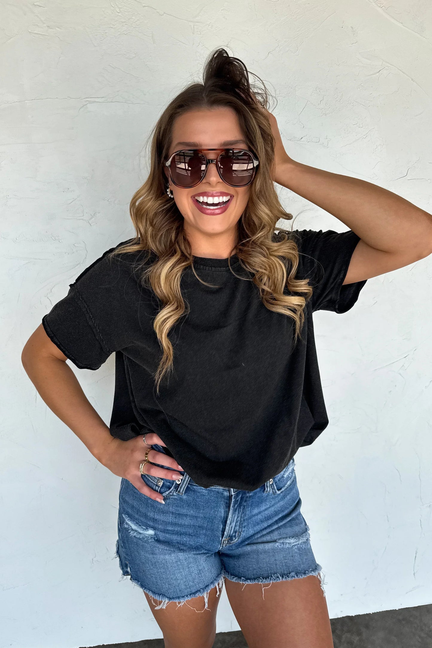 Basics: Joey Washed Cotton Boyfriend Tee