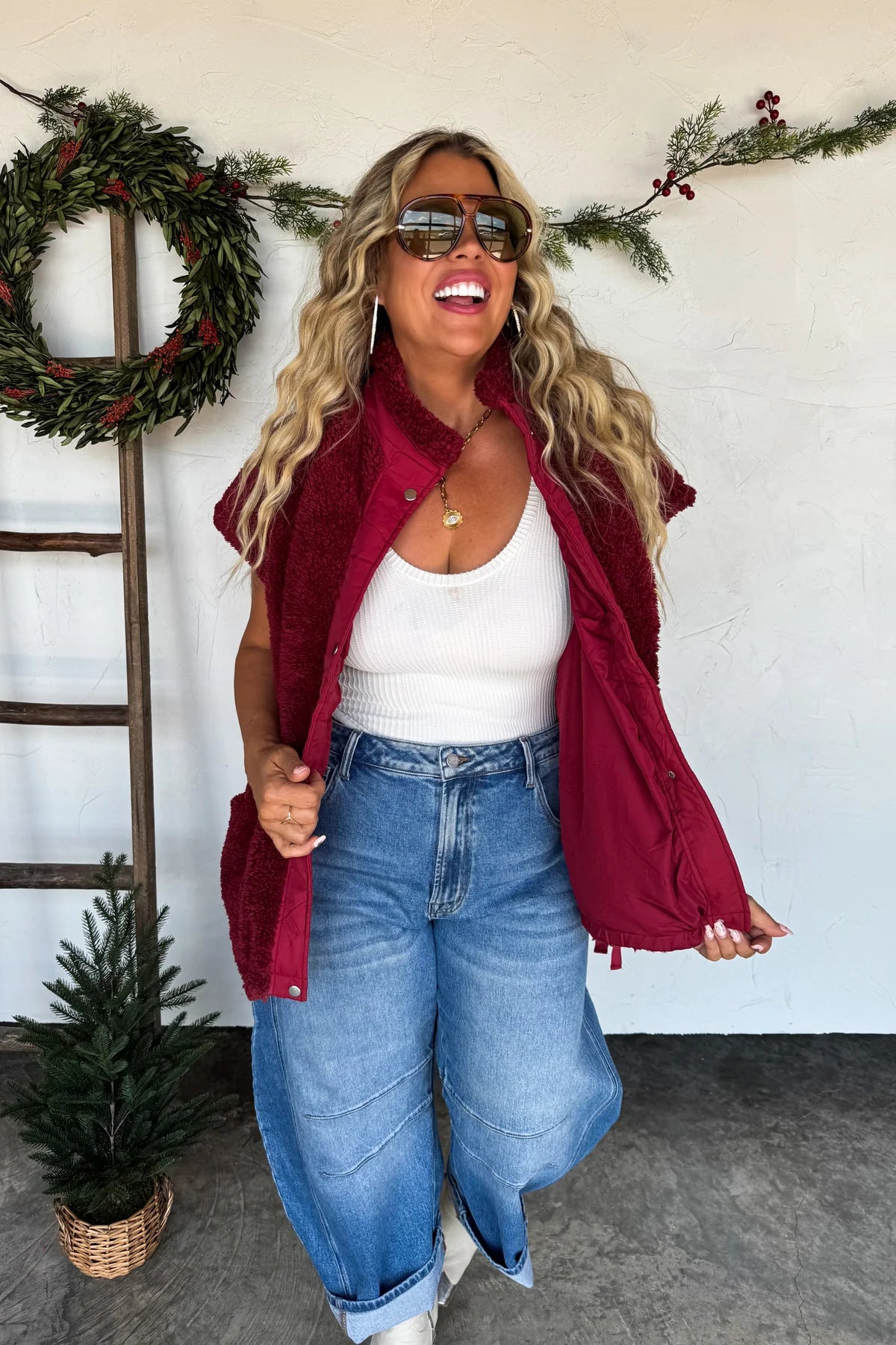 PREORDER: Linden Sherpa Vest Jacket