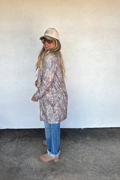 PREORDER: Woodland Camo Cardigan