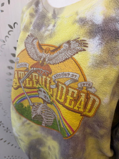 Amber Moon Revival: Organic Cotton Grateful Dead Tie Dye Sweatshirt