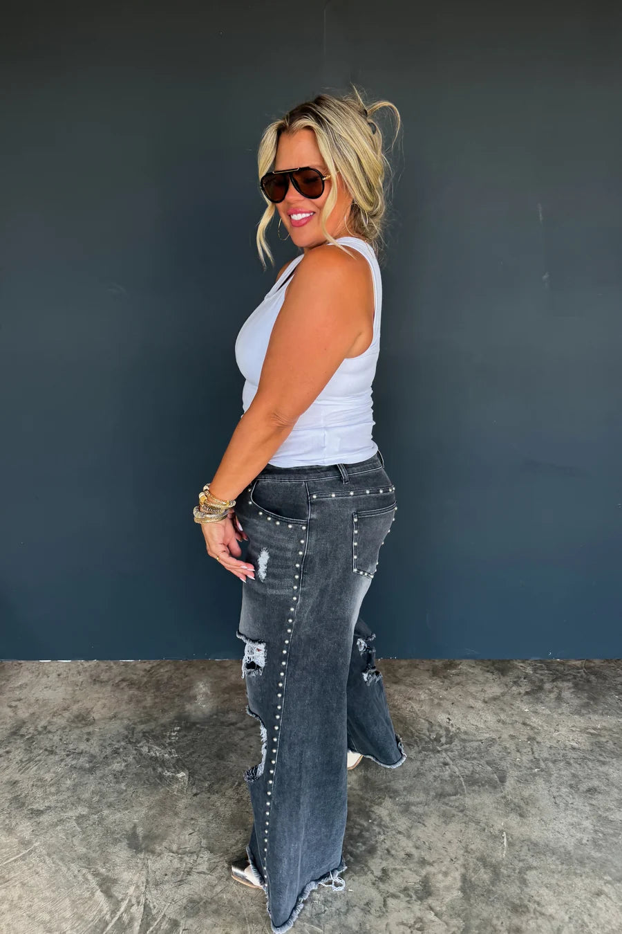 PREORDER: Off the Grid Studded Jeans