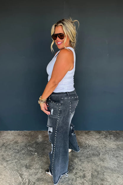 PREORDER: Off the Grid Studded Jeans