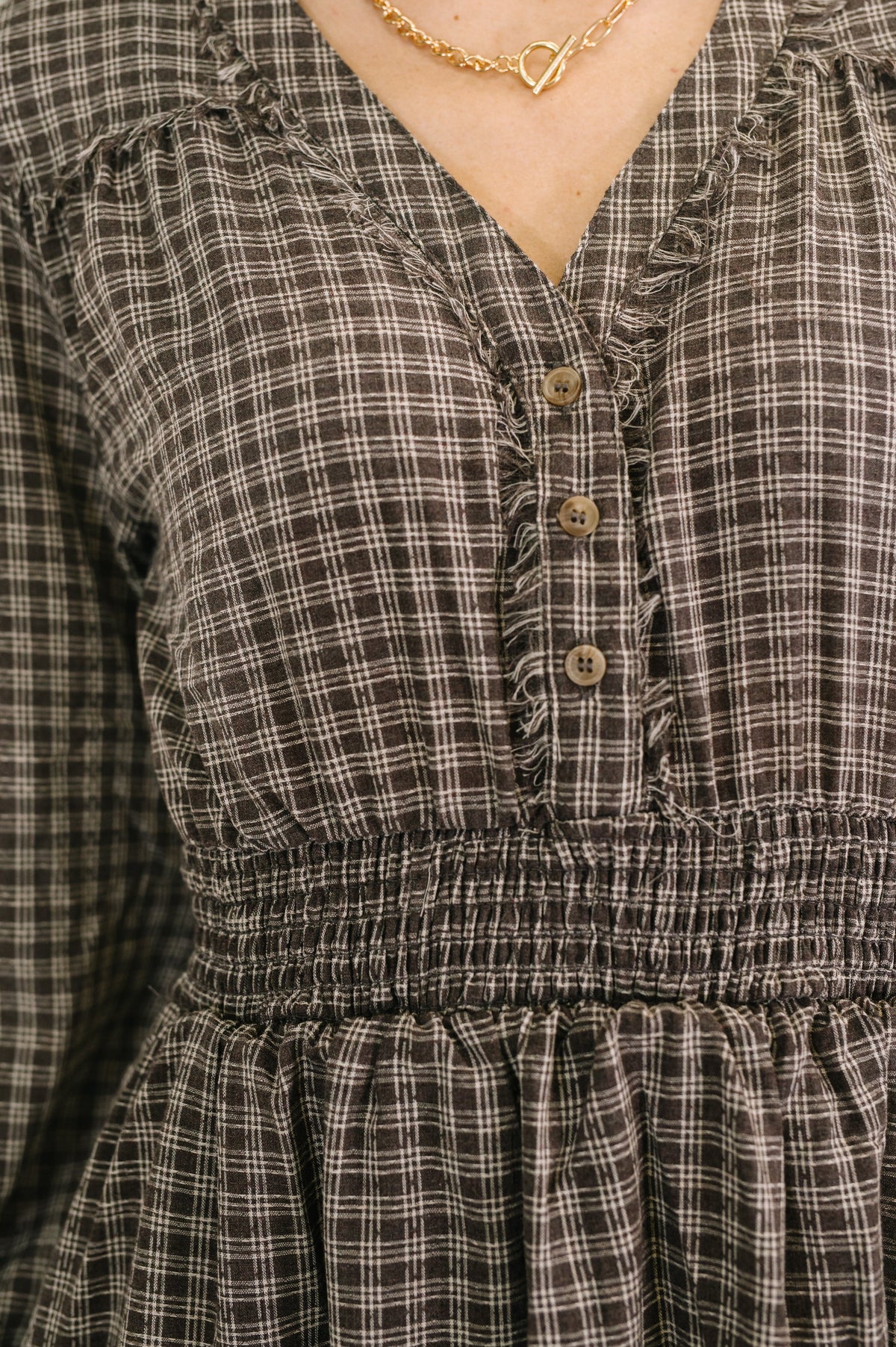 Fairytale Plaid Midi Dress