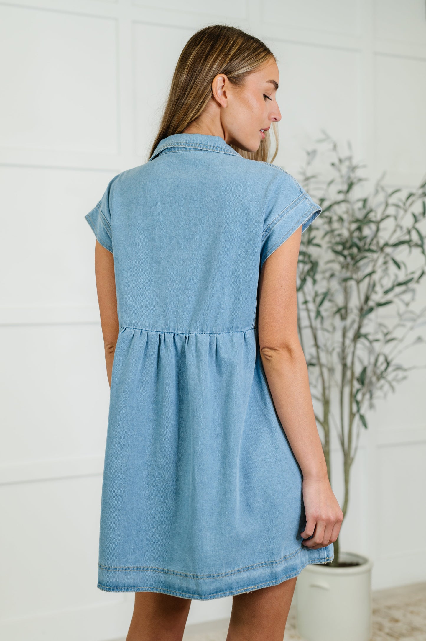 Babydoll Denim Dress
