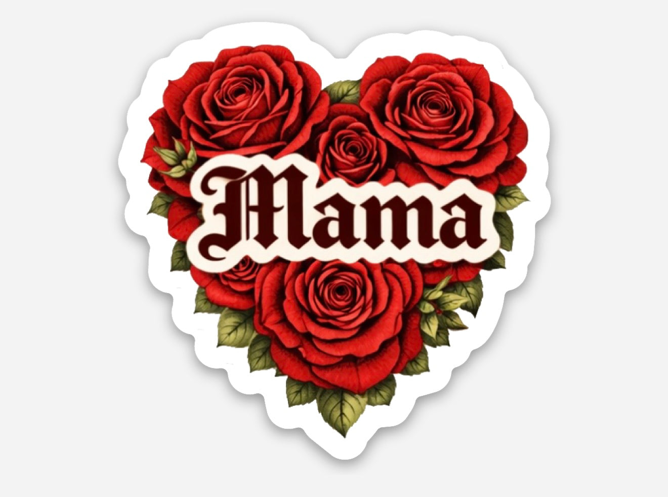 Amber Moon Boutique Mama Rose Heart Sticker