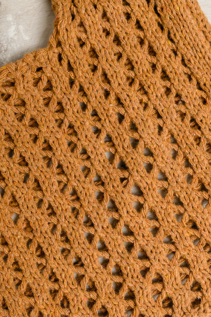 Venice Open Weave Bag in Tan