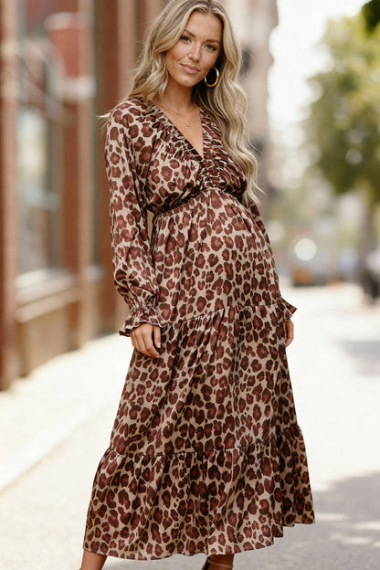 Wild Grace Leopard Maxi Dress