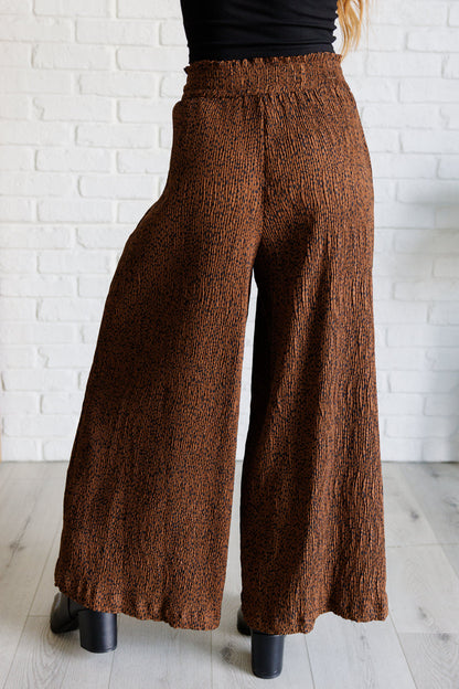 Harmony Wide Leg Pants in Brown