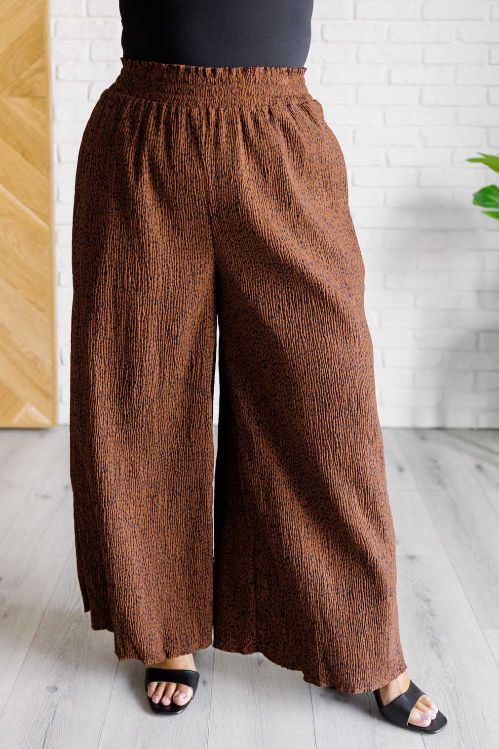 Harmony Wide Leg Pants in Brown