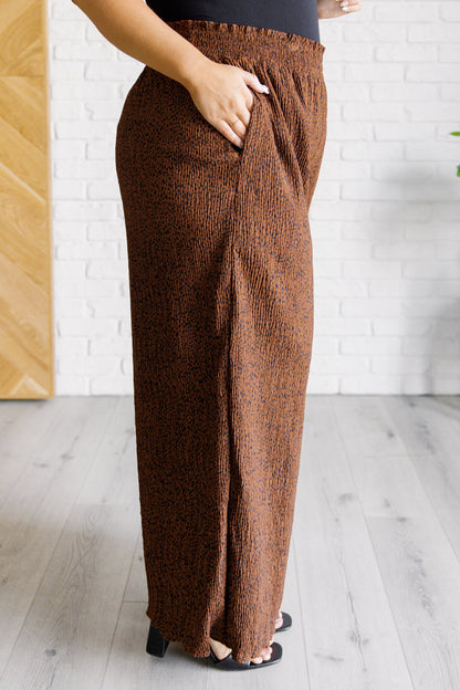 Harmony Wide Leg Pants in Brown