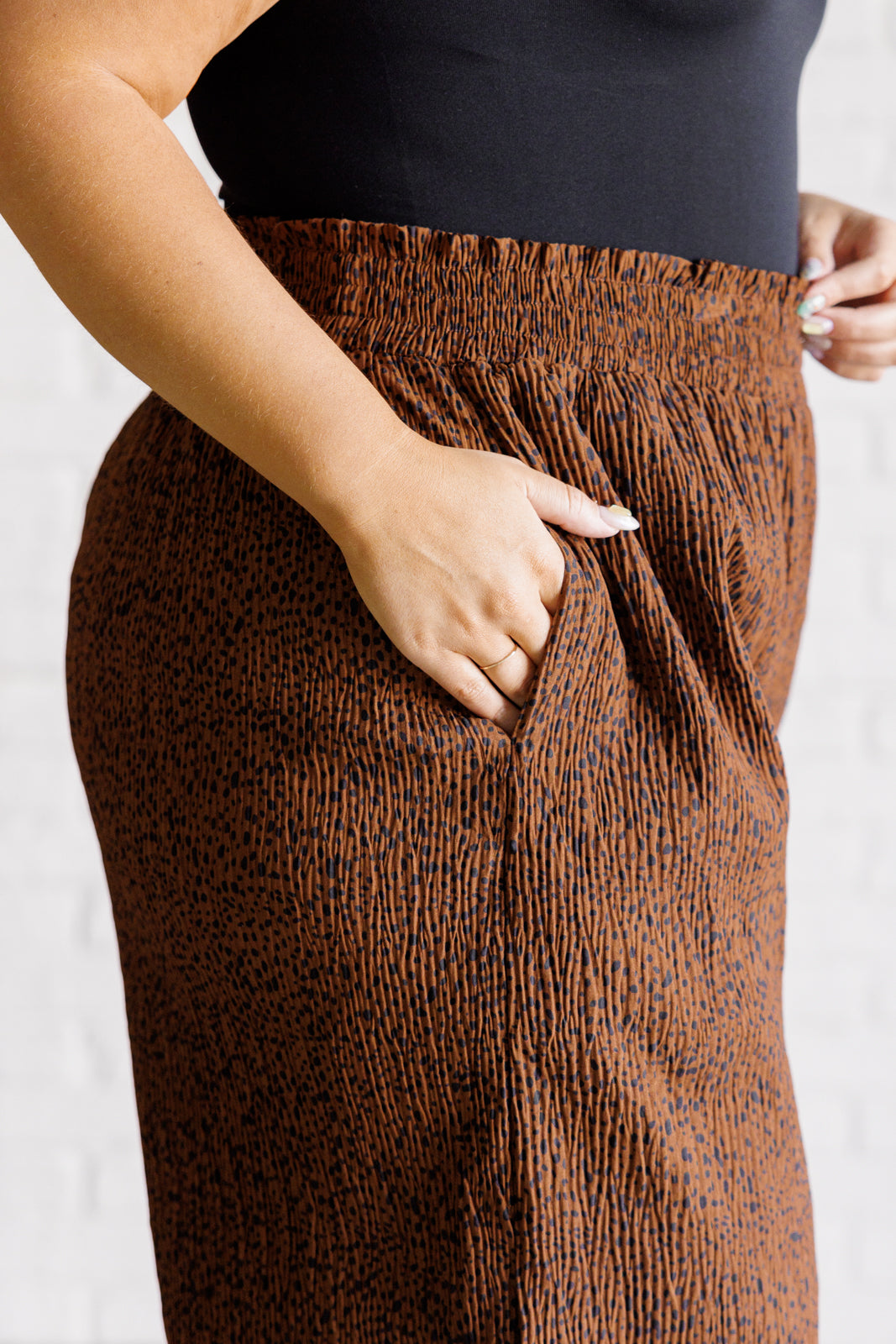 Harmony Wide Leg Pants in Brown