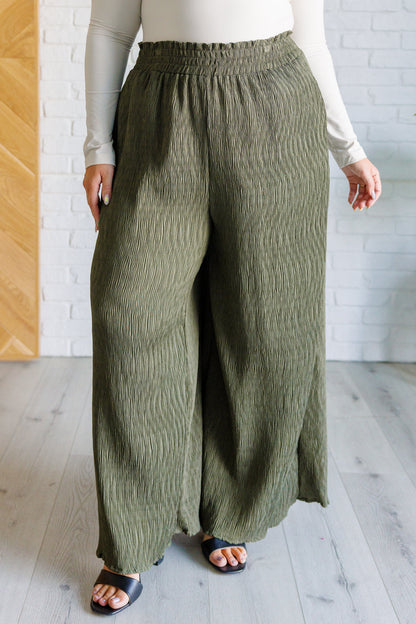 Harmony Wide Leg Pants in Olive