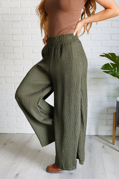 Harmony Wide Leg Pants in Olive