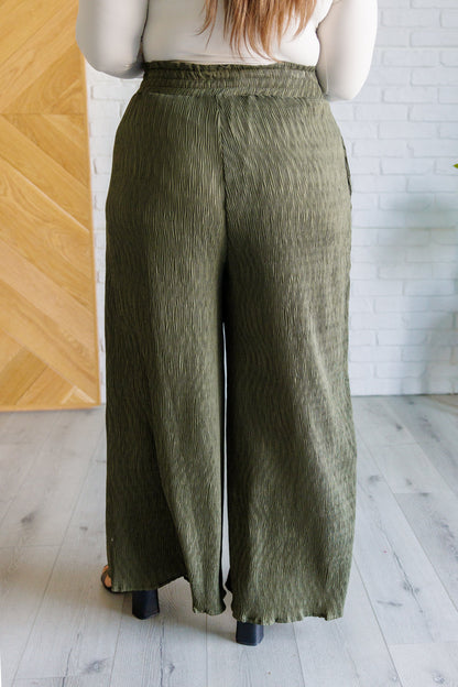 Harmony Wide Leg Pants in Olive