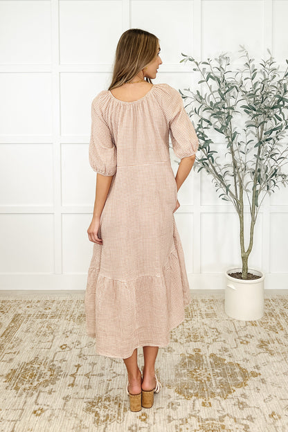 Hazel Cotton Dress in Toffee