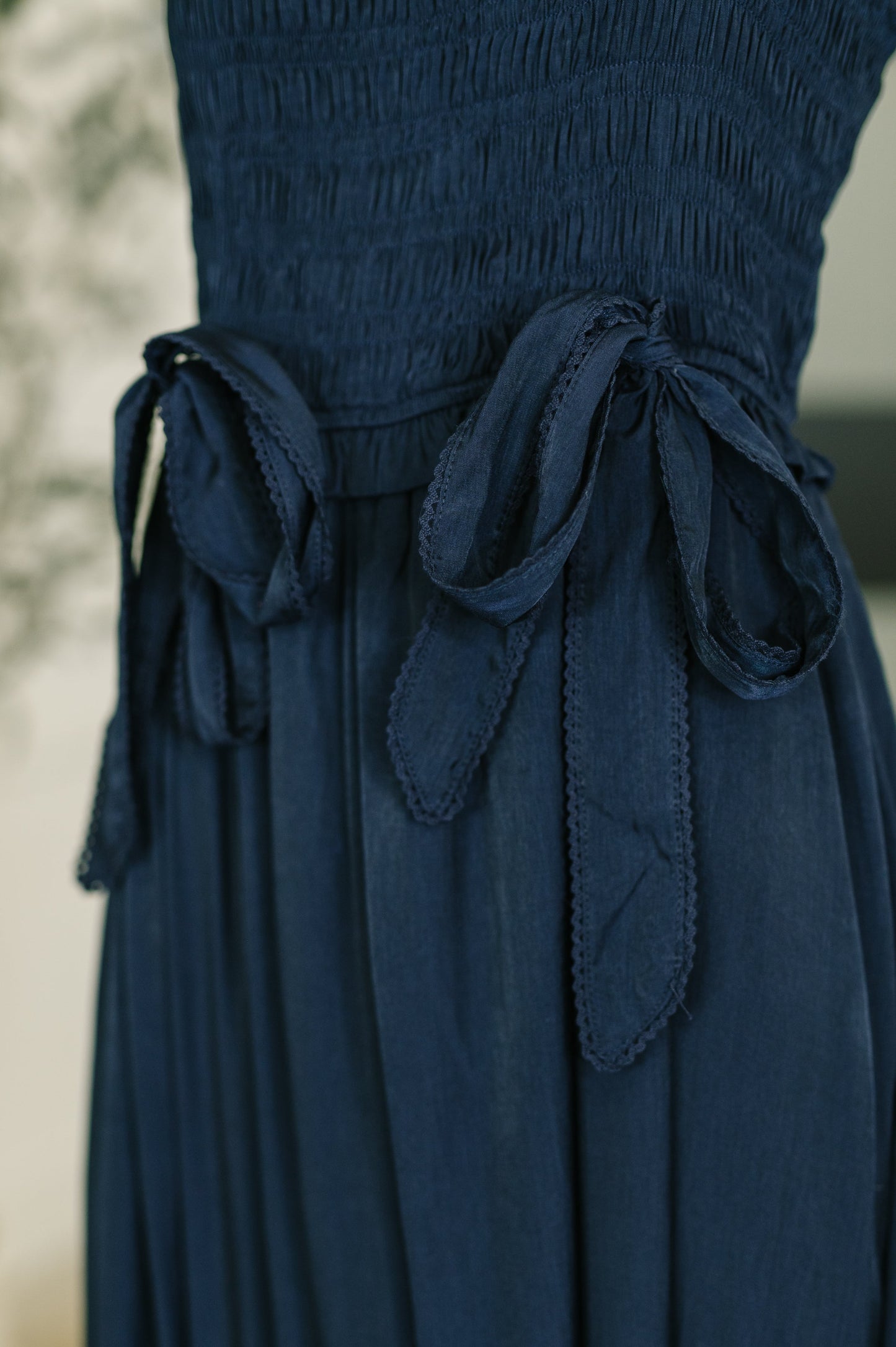 Louisa Midi Dress in Navy