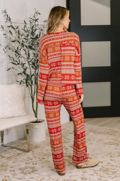 Holly Jolly Pajama Top and Bottom Set