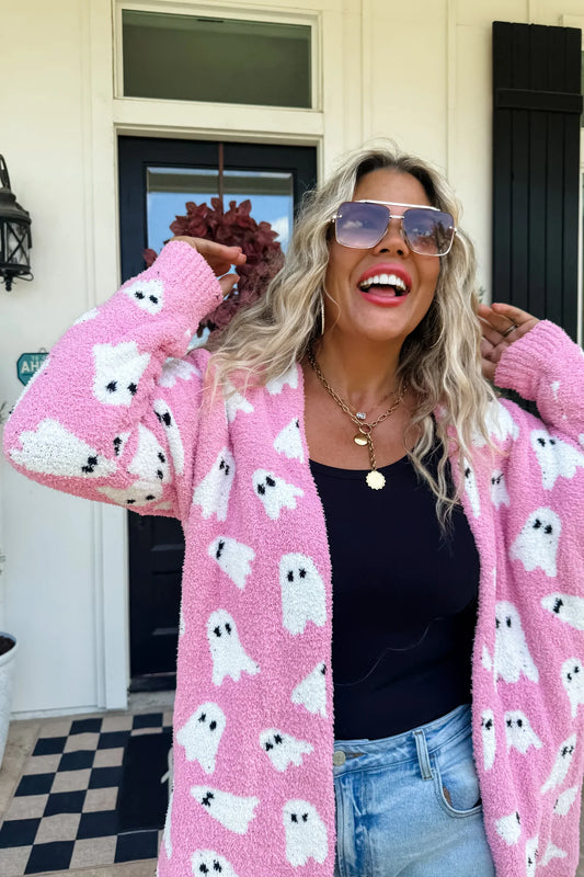 PREORDER: Pink Ghost Cardi