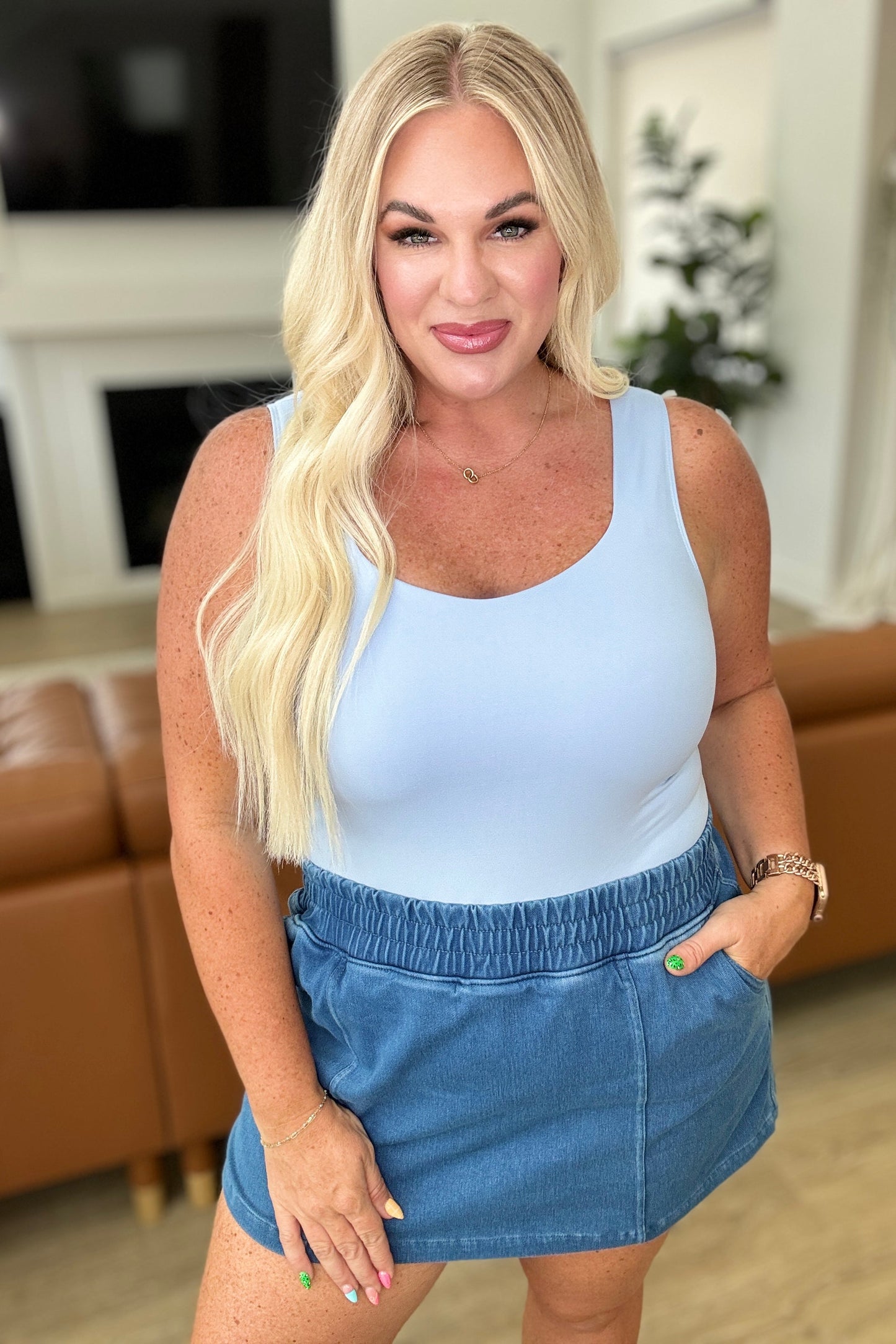 Pastel Blue Bodysuit