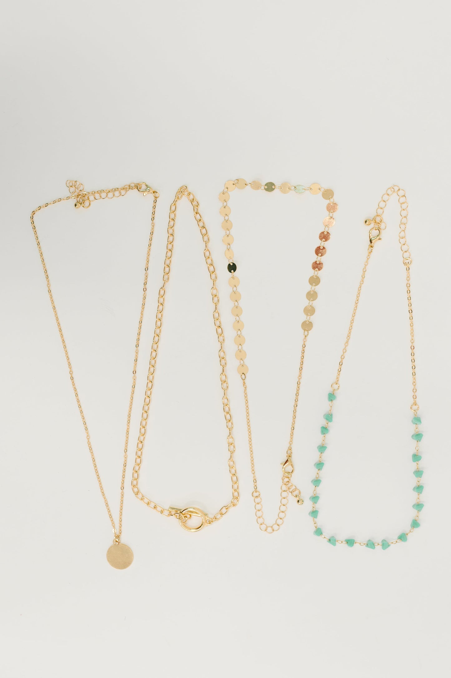 4-Layered Boho Necklace Set