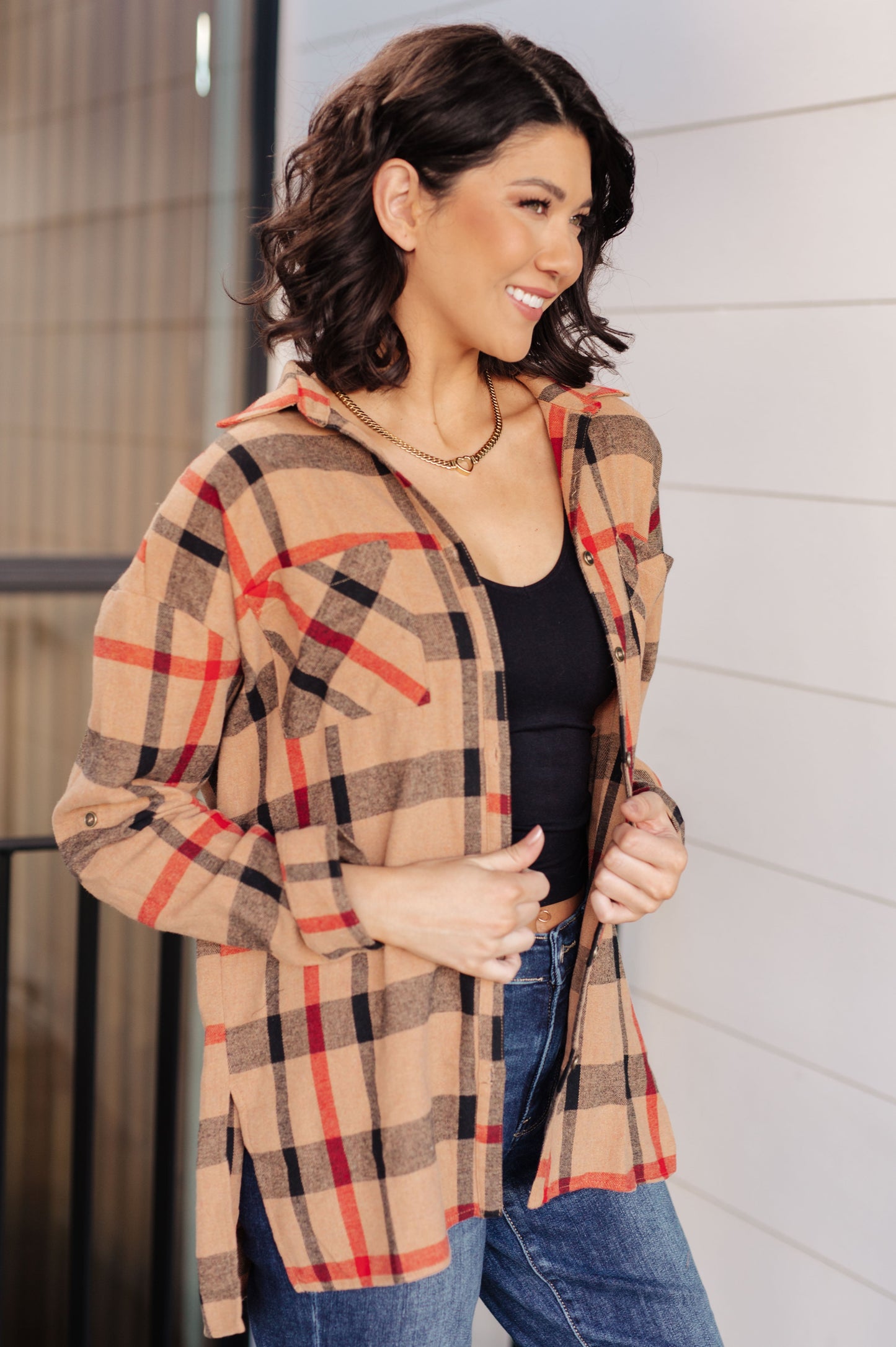 Finally Fall Plaid Button Up