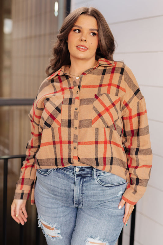 Finally Fall Plaid Button Up
