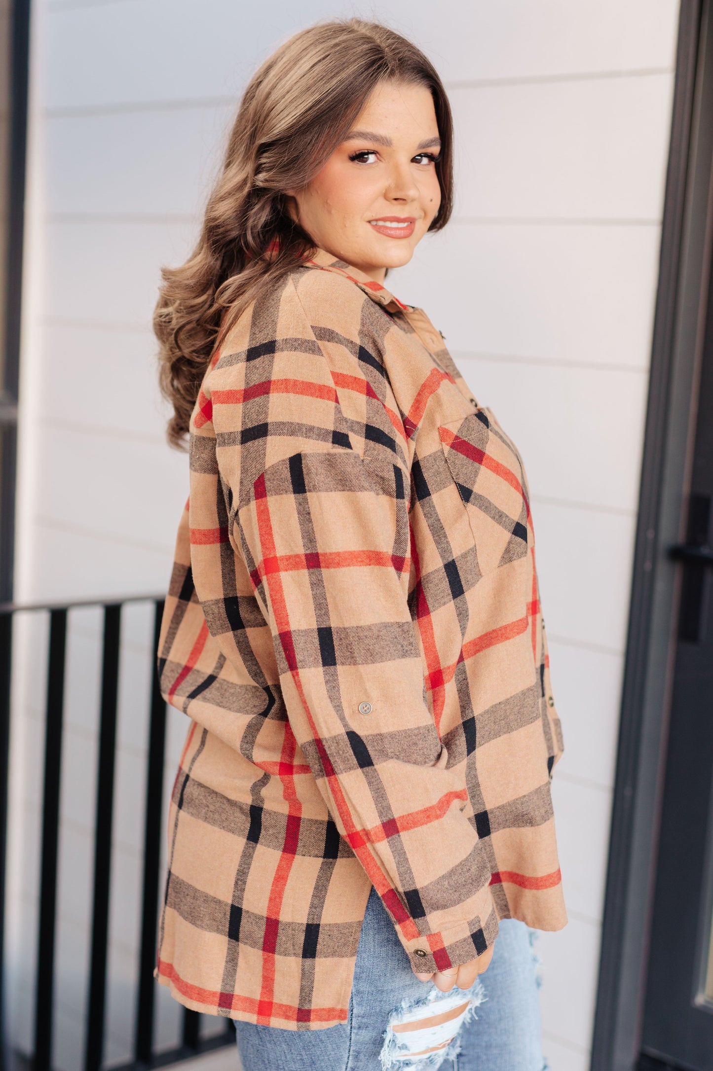 Finally Fall Plaid Button Up