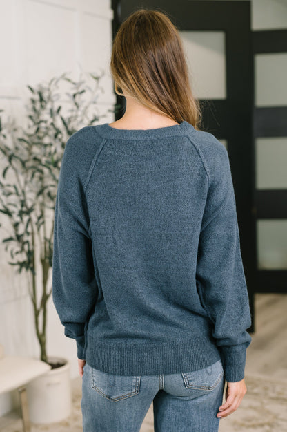 Lucie Henley in Dusty Blue