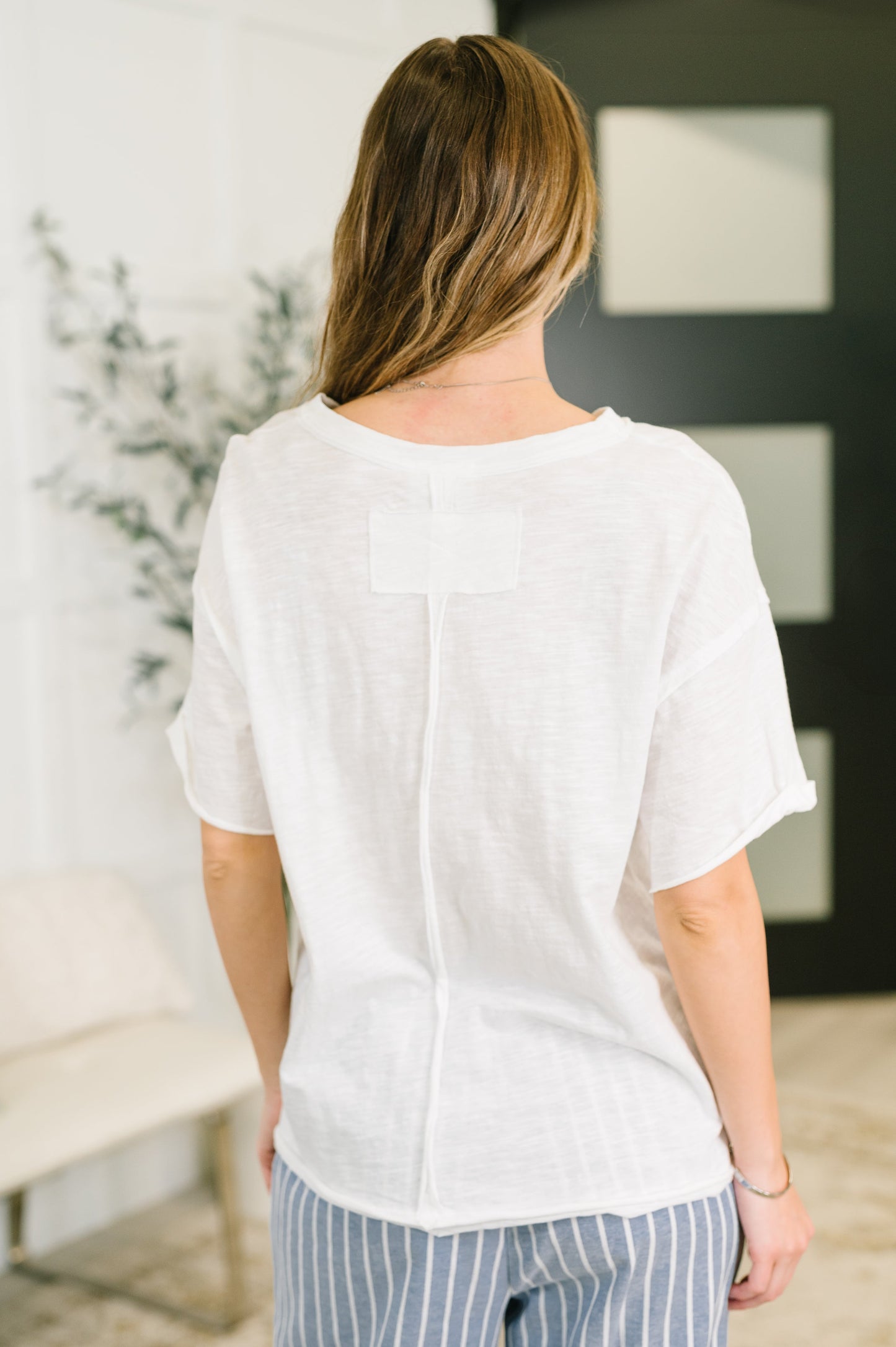 Ivory Relaxed Tee - 100% Cotton