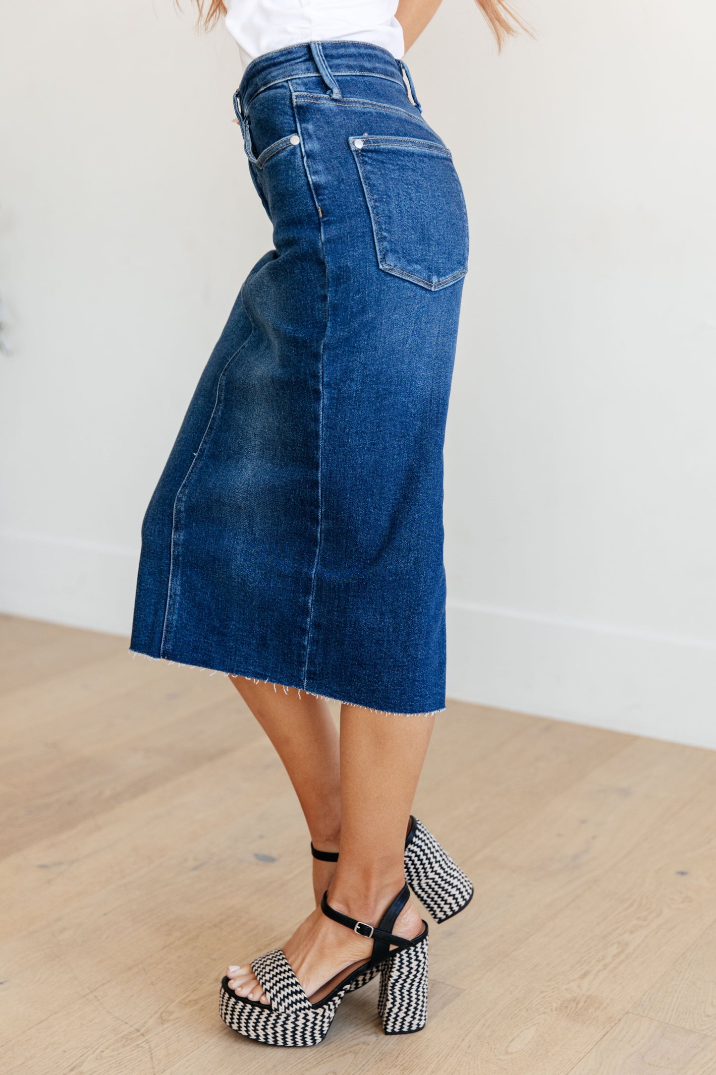 Marcy Denim Midi Skirt