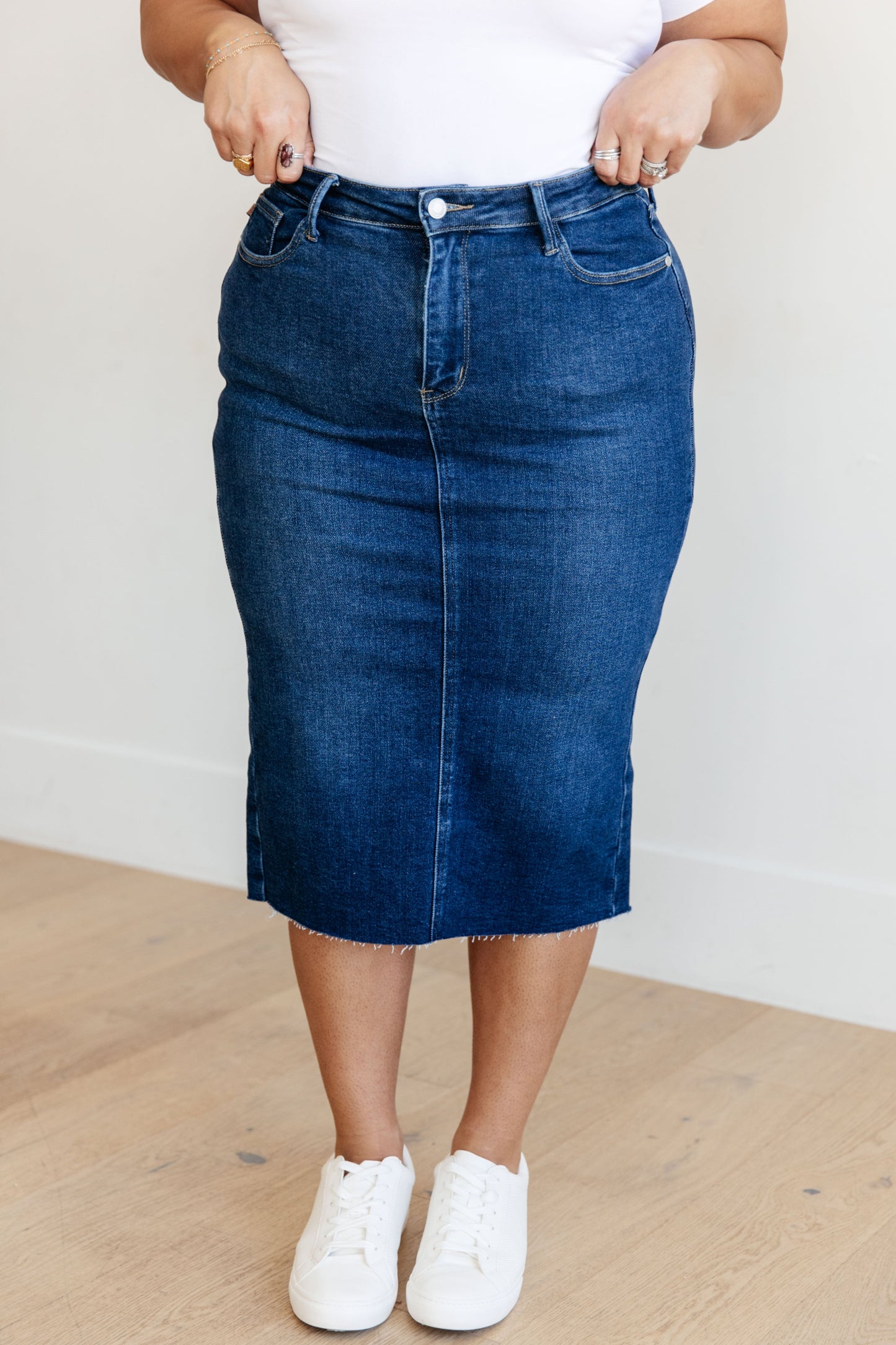 Marcy Denim Midi Skirt