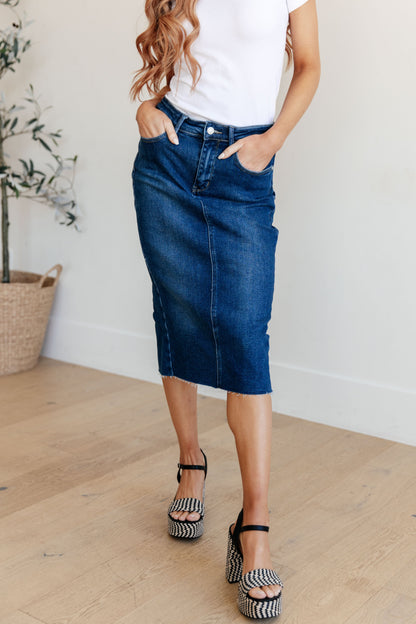 Marcy Denim Midi Skirt