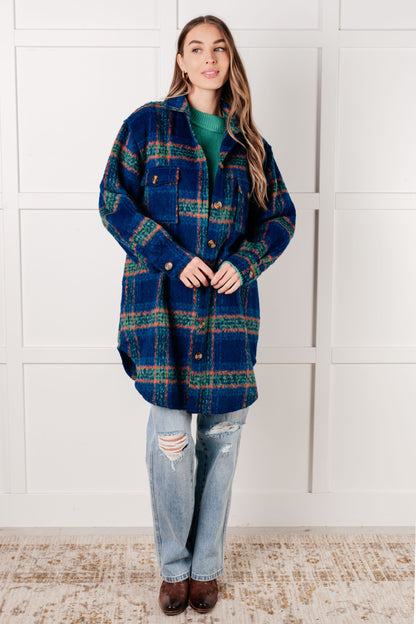 Mountains Plaid Coat