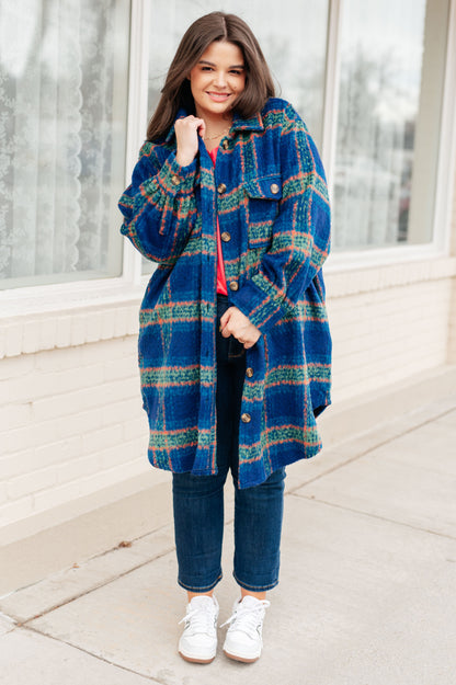 Mountains Plaid Coat