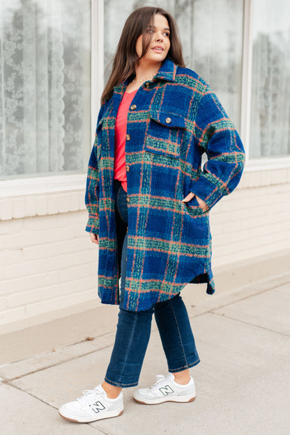 Mountains Plaid Coat