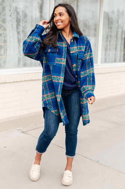 Mountains Plaid Coat