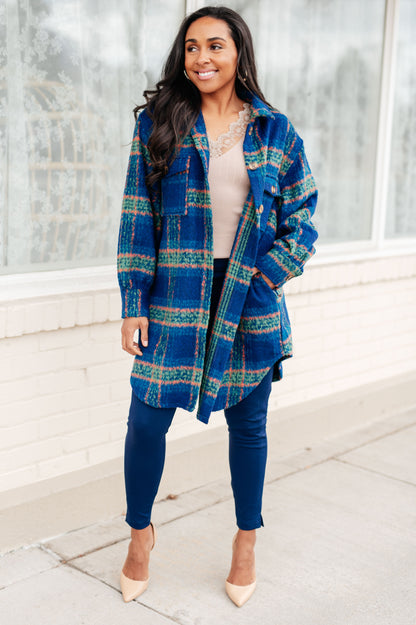 Mountains Plaid Coat