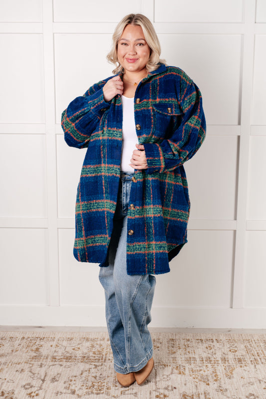 Mountains Plaid Coat